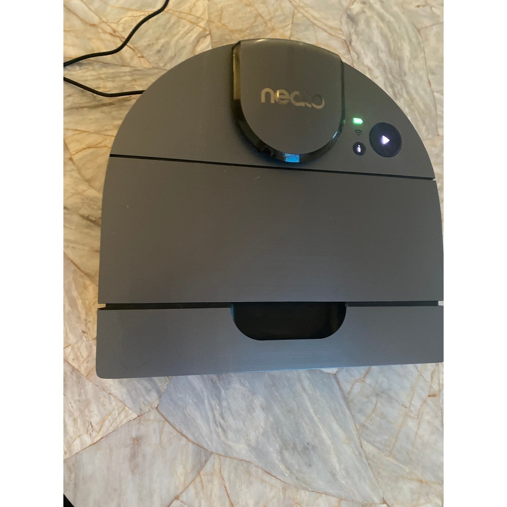 Neato Botvac D-Series Robot Vacuum with Charging Base Station Gray Power Adapter